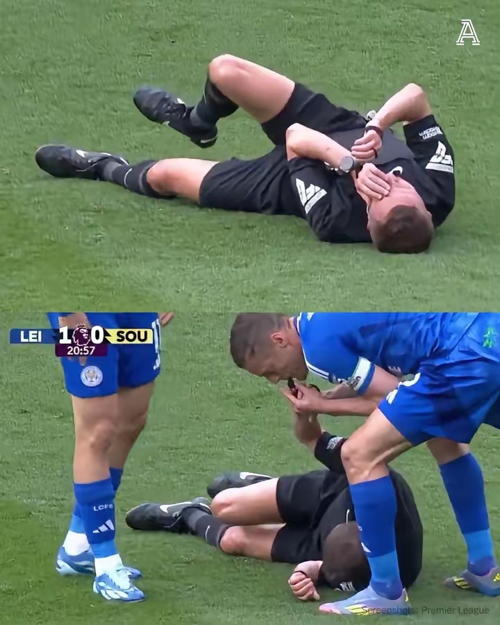 关于球场惊现大乌龙，球员吐血截停比赛的信息